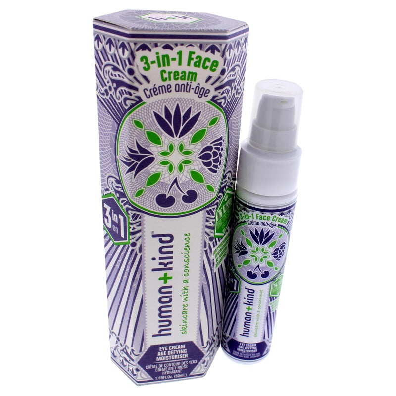 human kind Human+Kind Age-Defying Facial Cream - Smoothing, Tightening, Brightening Cream with Herbal Skin Smoothing Formula and Shea Butter - Reduce Fine Lines and Wrinkles - Vegan and Cruelty Free - 1.69 oz - Image 4